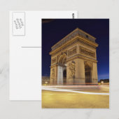 Carte Postale Arc de Triomphe de l'Étoile à Paris (Devant / Derrière)