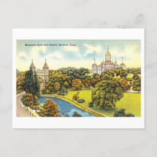 Carte Postale Arc de triomphe et Capitole, Hartford, Connecticut