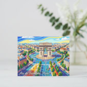 Carte Postale Arc de Triomphe France (Debout devant)