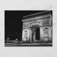 Arc de Triomphe la nuit à Paris