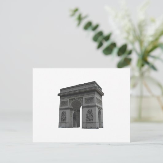 Carte Postale Arc de Triomphe : modèle 3D : (Debout devant)
