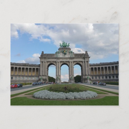 Carte Postale Arc de Triomphe, Parc du Cinquantenaire, Bruxelles (Devant)