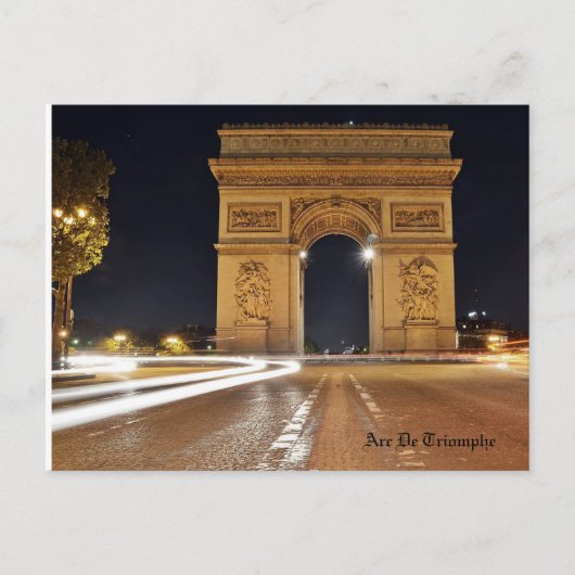 Carte Postale Arc De Triomphe, Paris (Devant)