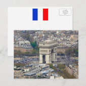 Carte Postale Arc de Triomphe Paris France (Devant / Derrière)