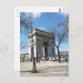 Carte Postale Arc de Triomphe, Paris, France (Devant / Derrière)