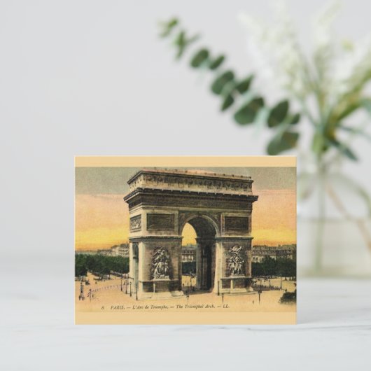 Carte postale Arc De Triomphe vintage (Debout devant)