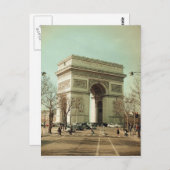 Carte Postale Arc de Trionphe (Paris-France) (Devant / Derrière)