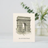 Carte Postale Arc de Triumphe, Paris, Etoile (Debout devant)
