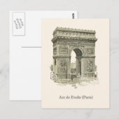 Carte Postale Arc de Triumphe, Paris, Etoile (Devant / Derrière)