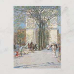 Carte Postale Arc de Washington, Printemps par Frederick Childe 