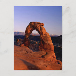 Carte Postale Arc délicat au coucher du soleil avec La couvert d