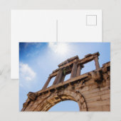 Carte Postale Arc d'Hadrien, Athènes, Grèce (Devant / Derrière)