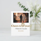 Carte Postale Arc doré pour 60 ans de mariage  (Debout devant)