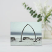 Carte Postale Arc d'os d'os de baleine et cadres de bateau à pea (Debout devant)