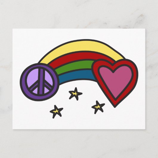 Carte Postale Arc-en-ciel (Devant)