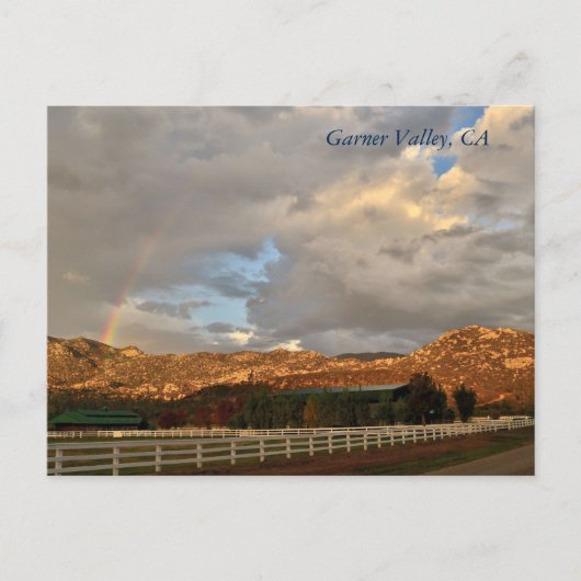 Carte postale arc-en-ciel à Garner Valley, CA (Devant)