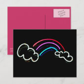 Carte Postale Arc en ciel à Neon (Devant / Derrière)