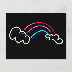 Carte Postale Arc en ciel à Neon