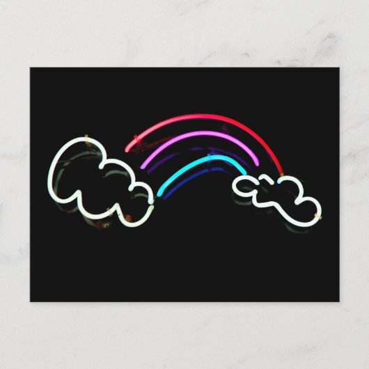 Carte Postale Arc en ciel à Neon (Devant)