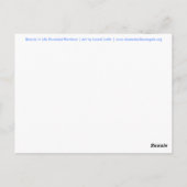 Carte postale Arc-en-ciel arrondie à la beauté dan (Dos)