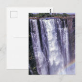Carte Postale Arc en ciel au-dessus des chutes Victoria - Zimbab (Devant / Derrière)