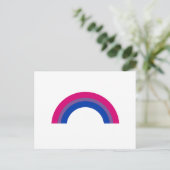Carte Postale Arc-en-ciel bisexuel (Debout devant)