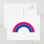 Carte Postale Arc-en-ciel bisexuel (Devant / Derrière)