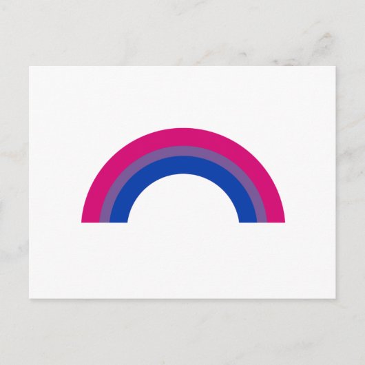 Carte Postale Arc-en-ciel bisexuel (Devant)
