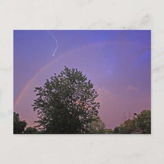 Carte Postale Arc-en-ciel choquant (Devant)