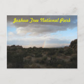 Carte Postale Arc en ciel dans Joshua Tree (Devant)