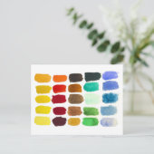 Carte Postale arc-en-ciel de couleurs (Debout devant)