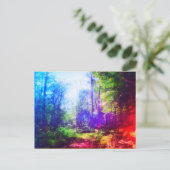 CARTE POSTALE ARC-EN-CIEL DE LA FORÊT (Debout devant)