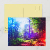 CARTE POSTALE ARC-EN-CIEL DE LA FORÊT (Devant / Derrière)
