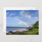 Carte Postale Arc-en-ciel de l'île de Maui (Devant / Derrière)