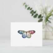 Carte Postale Arc-en-ciel de papillon (Debout devant)