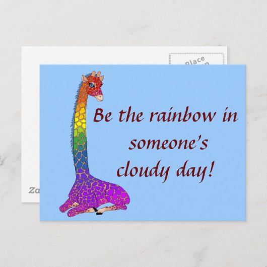 Carte Postale Arc en ciel de quelqu'un (Devant / Derrière)