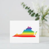 Carte Postale arc-en-ciel de virginie (Debout devant)