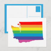 Carte Postale arc-en-ciel de washington (Devant / Derrière)