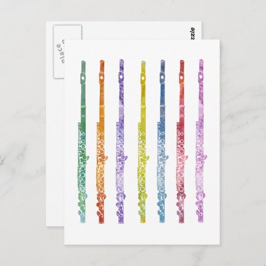 Carte Postale Arc-en-ciel des Flûtes (Devant / Derrière)