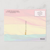 Carte Postale Arc-en-ciel - Drapeau au vent (Dos)