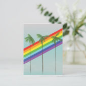 Carte Postale Arc en ciel et Palmes (Debout devant)
