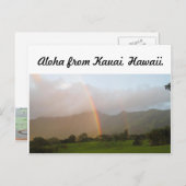 Carte Postale arc-en-ciel kauai (Devant / Derrière)