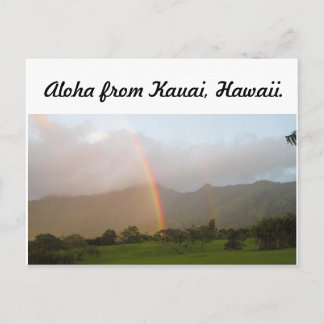 Carte Postale arc-en-ciel kauai