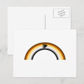 Carte Postale Arc-en-ciel Ours (Devant / Derrière)