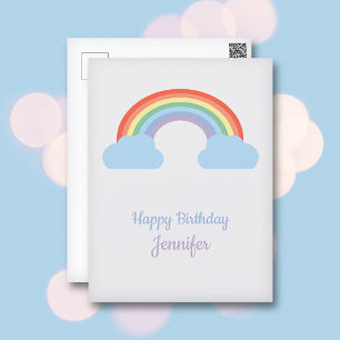 Carte Postale Arc-en-ciel Pastel