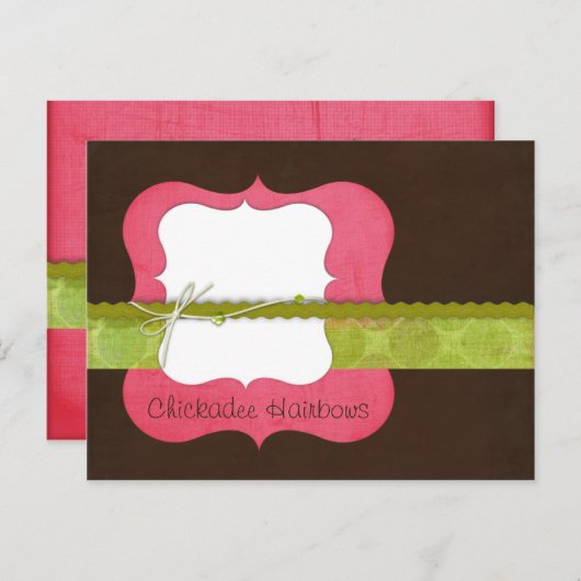 Carte postale arc-en-ciel {rose} (Devant / Derrière)