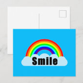Carte Postale ARC-EN-CIEL - Sourire (Devant / Derrière)