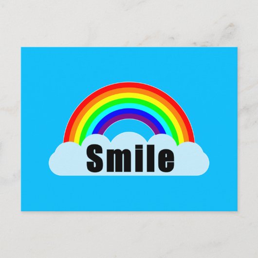 Carte Postale ARC-EN-CIEL - Sourire (Devant)