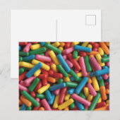 Carte Postale Arc-en-ciel Sprinkle (Devant / Derrière)