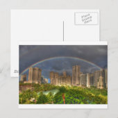Carte Postale Arc en ciel sur Hawaii (Devant / Derrière)